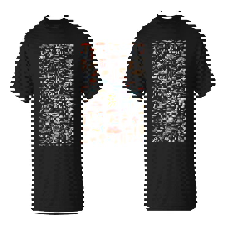 ヴィンテージマッシュルームピッカードイツ語の名前 闇 Tシャツ