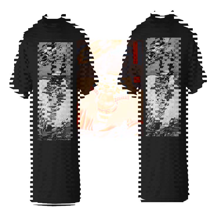 ヴィンテージ日本アート 歌川戦士武田信玄 武田信玄 Tシャツ