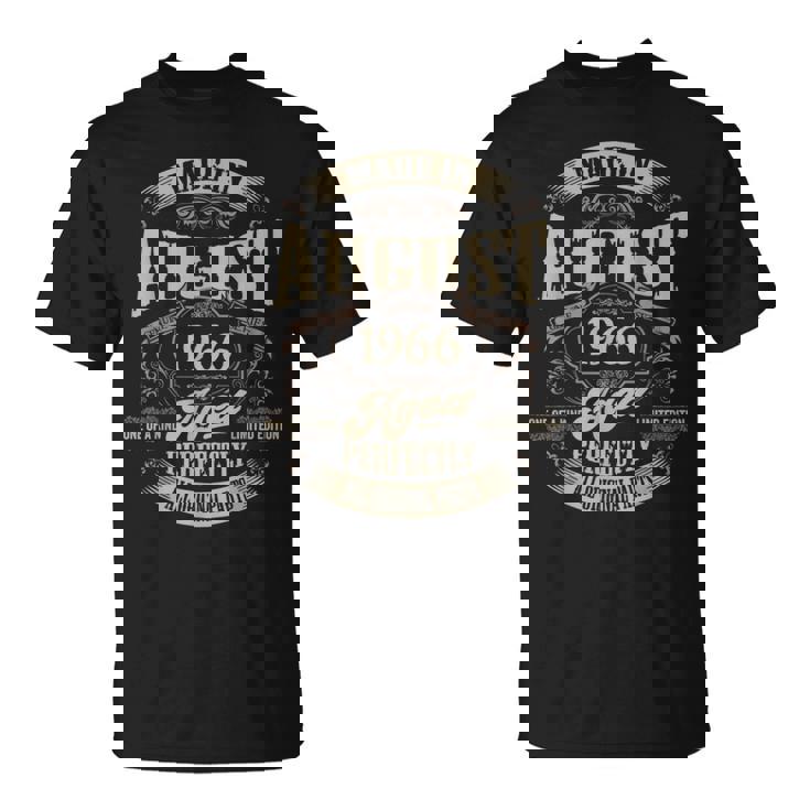 ヴィンテージ還暦伝説 1966年8月 60歳の贈り物 Tシャツ