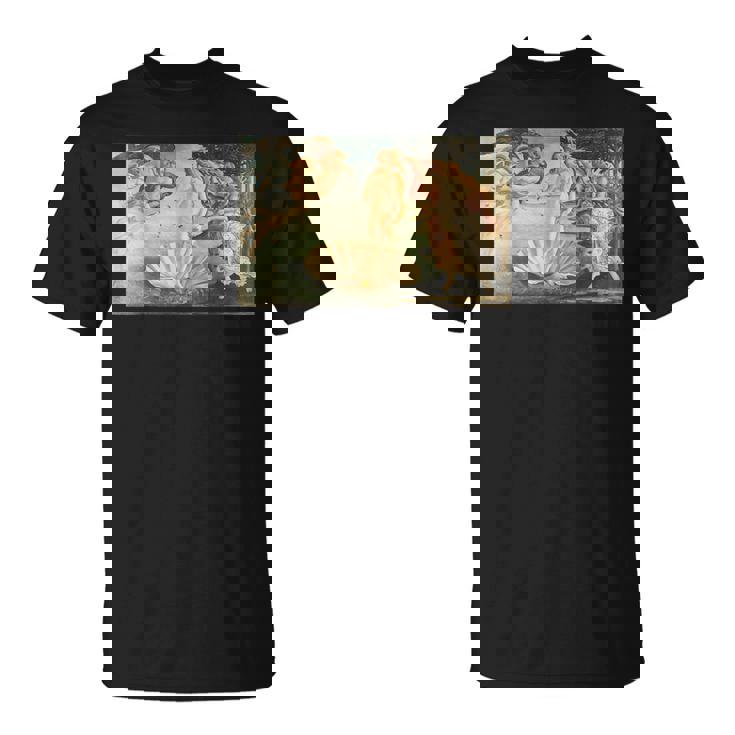 ヴィーナスの誕生／サンドロ・ボッティチェッリ【世界の名画】（高精細画質）女神 美術館アート Tシャツ