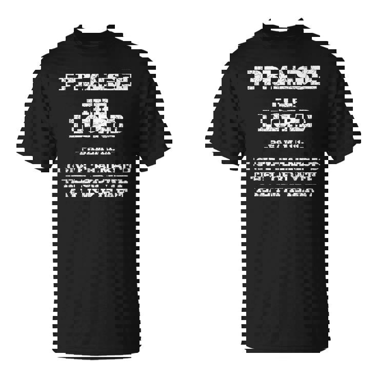 主を賛美する聖書の言葉 Tシャツ