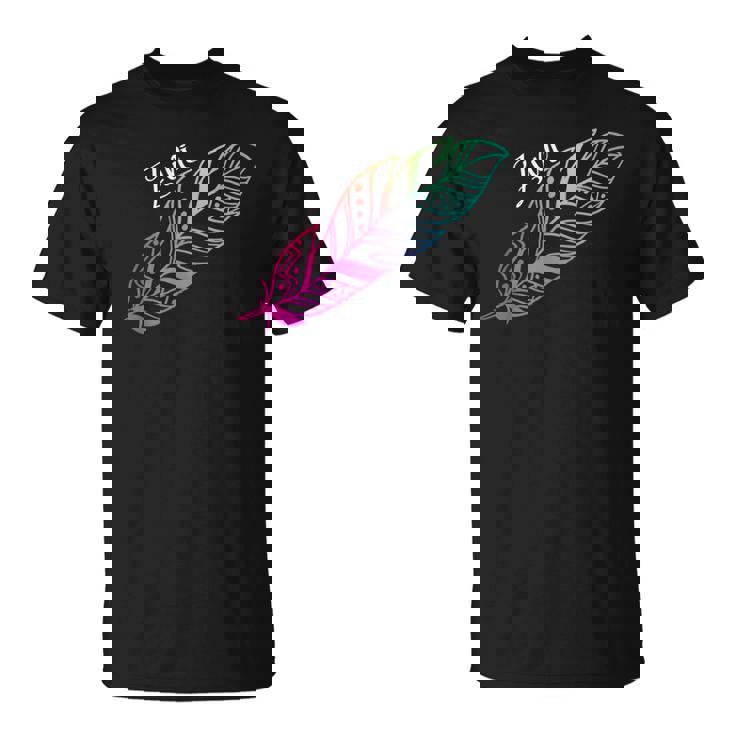 先住民フェザーtシャツ ネイティブアメリカン ズニ族 Tシャツ