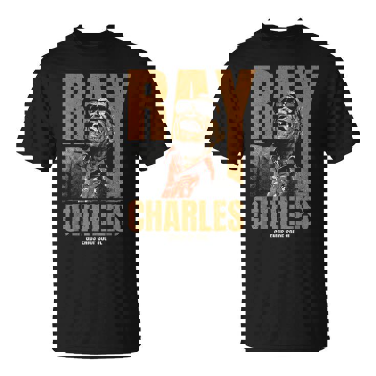 公式レイ・チャールズ・ジャズ・アイコン・マーチ Father Ofoul Tシャツ