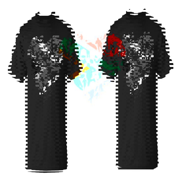 南アフリカ ラグビー ラブハート 南アフリカ ラグビーファン Tシャツ