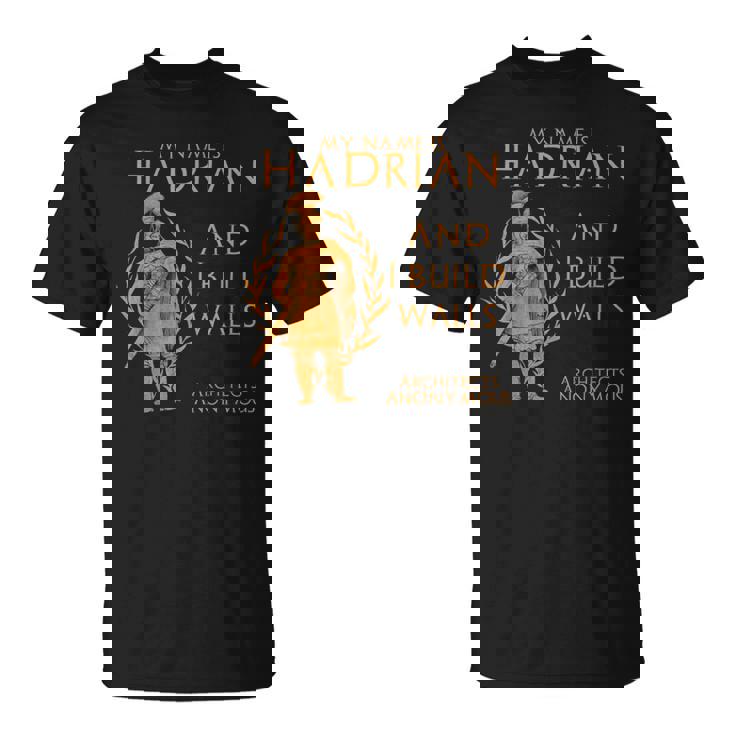 古代ローマ 皇帝ハドリアヌス 建築家 匿名 面白い Tシャツ
