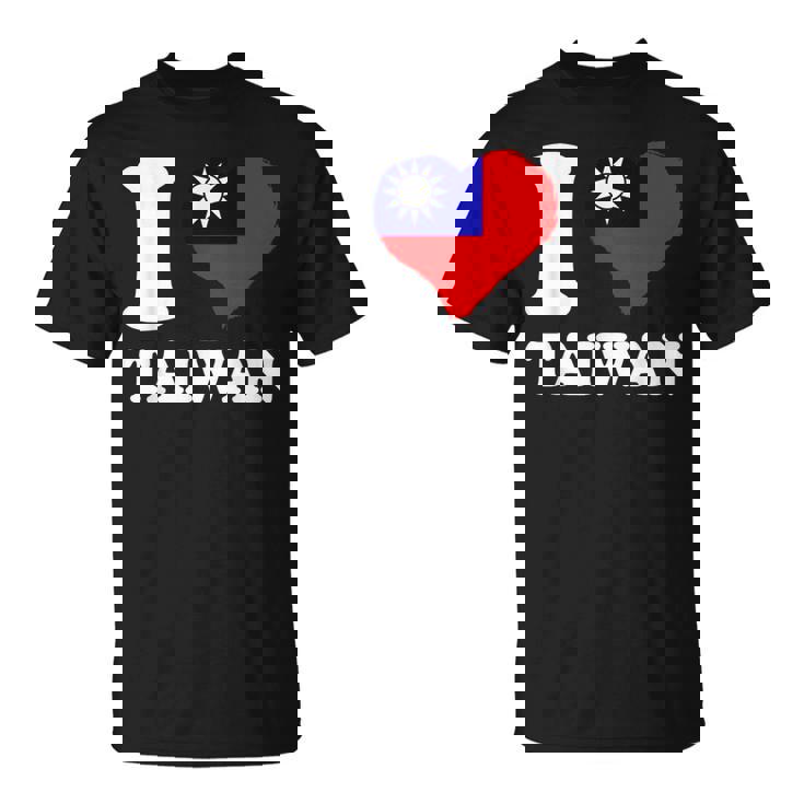 台湾の誇り 台湾のルーツ I Love Taiwan 台湾国旗 Tシャツ