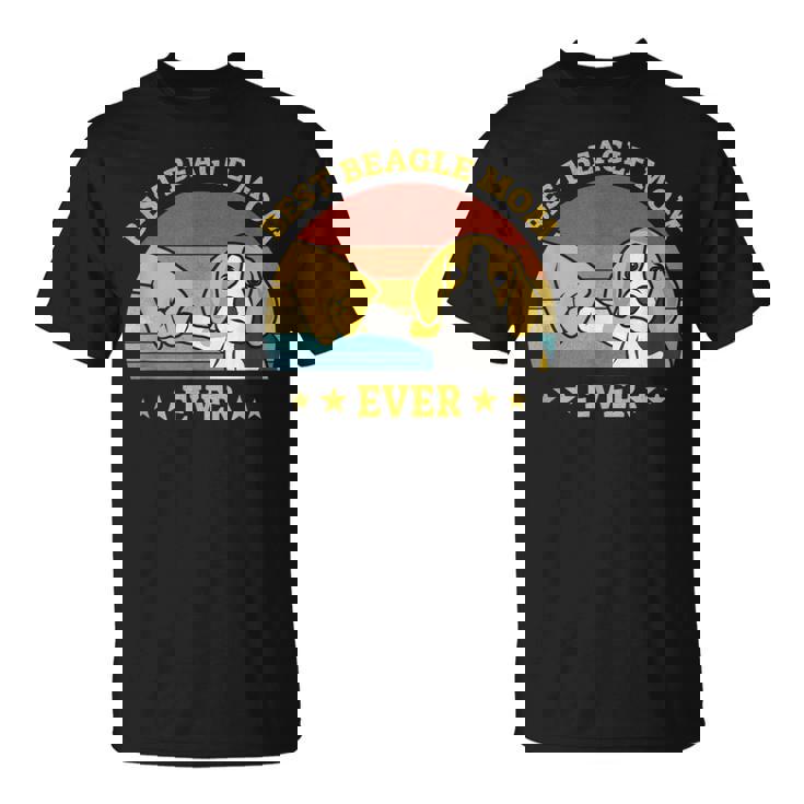 史上最高のビーグルママ ヴィンテージレトロデザイン 子犬犬のお母さん ビーグル犬のオーナーギフトのアイデア Mom Tシャツ