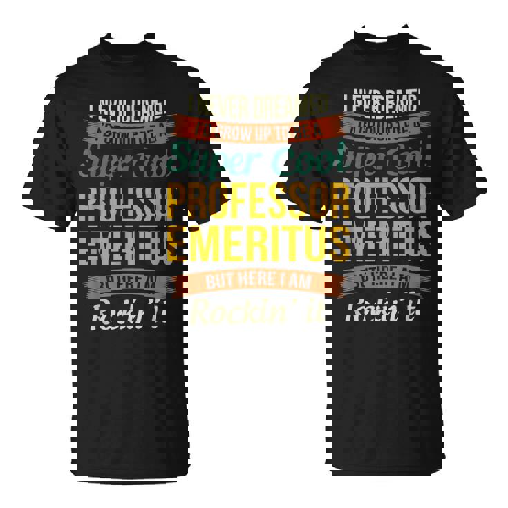 名誉教授ギフト 面白い感謝 Tシャツ