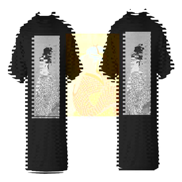 喜多川歌麿「婦女人相十品 ポペンを吹く娘」 Tシャツ