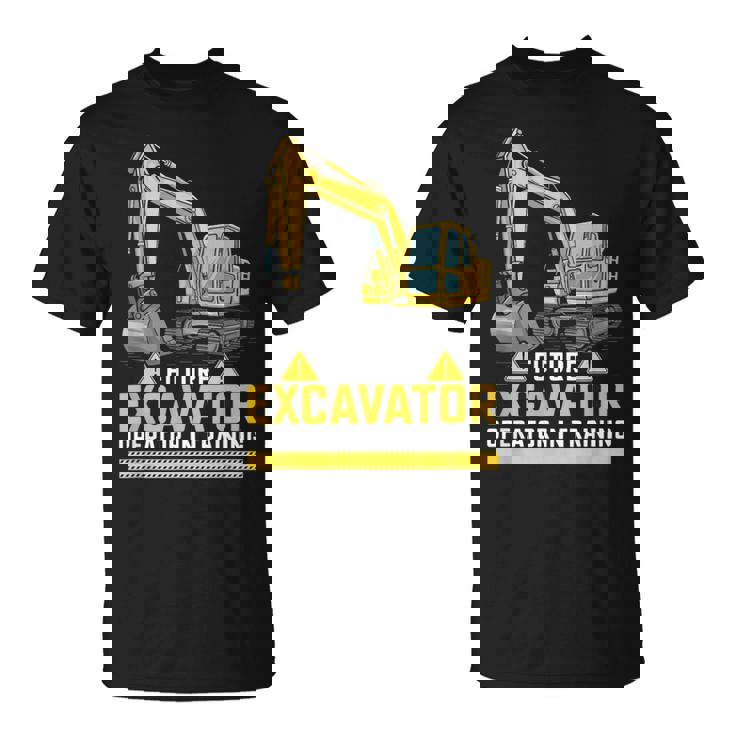 将来の掘削機オペレーターが重機ファンのトレーニングに参加。 Tシャツ