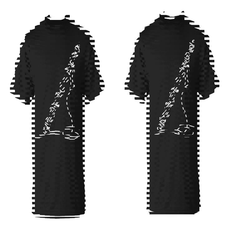 尺八 線画 ミュージシャン向け 尺八 Tシャツ