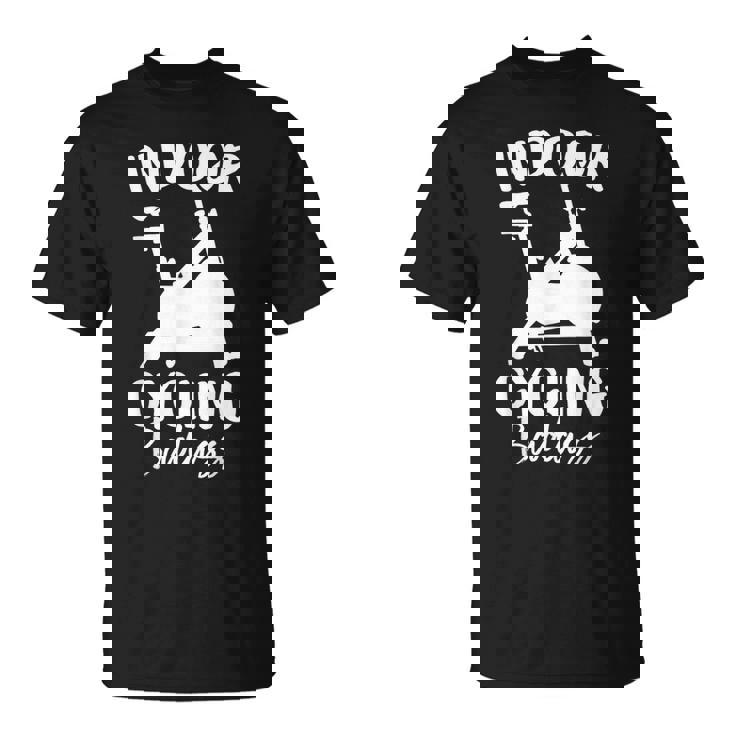 屋内 サイクリング スピンバイク 有酸素運動 ジム ワークアウト 面白い スピン クラス Tシャツ