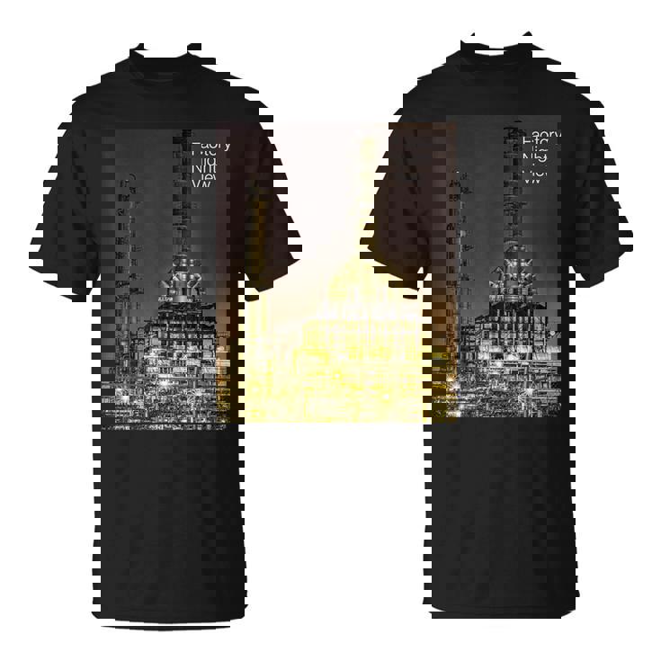 工場夜景 -Factory Nightiew- Tシャツ