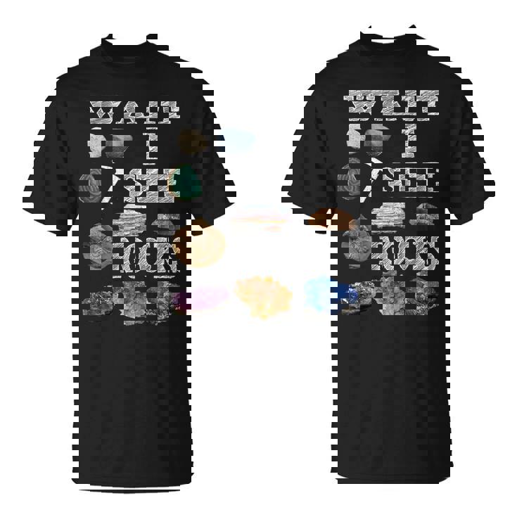 待って、Iee Rocks Rockhound Geology Rock Collection Tシャツ