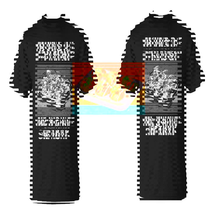 恋愛をしたいヴィンテージ可愛いたこ焼き Tシャツ