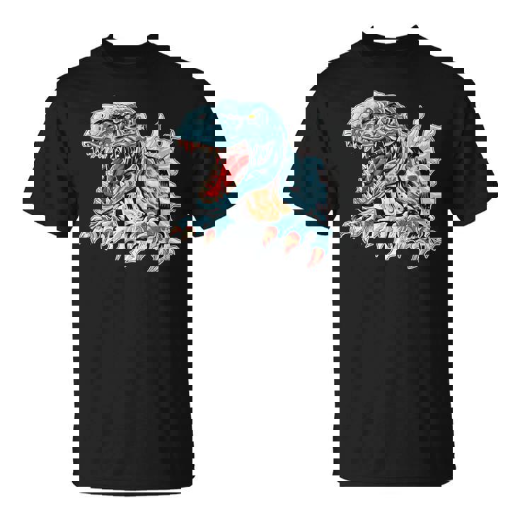 恐竜 おもしろ デフォルメ イラスト Tシャツ