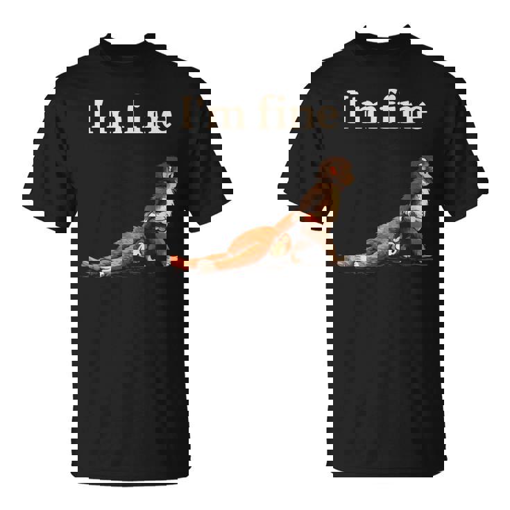 悲しい猿のパンチミームとオレンジのおもちゃで私は元気です Tシャツ