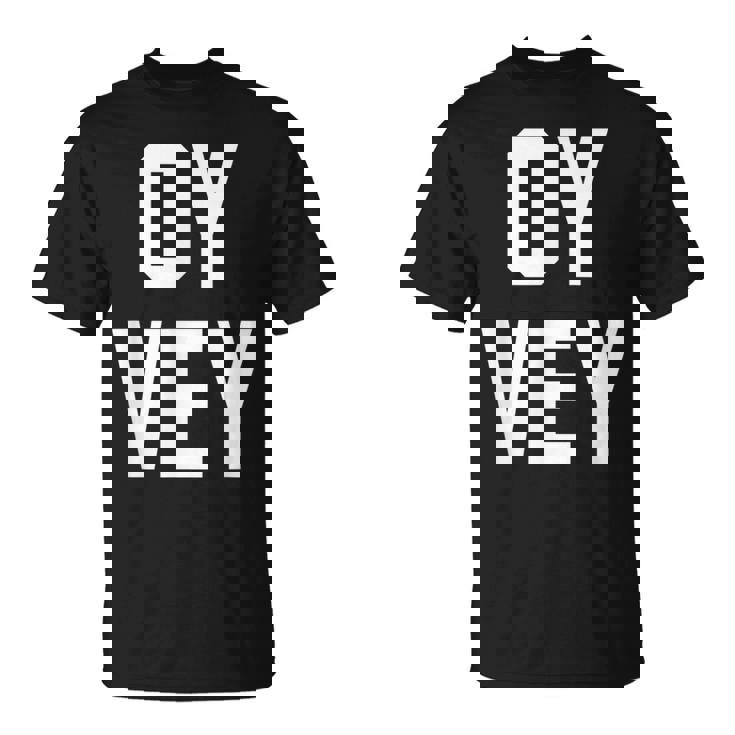 愉快なユダヤ人ユーモア Oyey ジディッシュ イスラエル ヘブライ語 ハヌカー Tシャツ