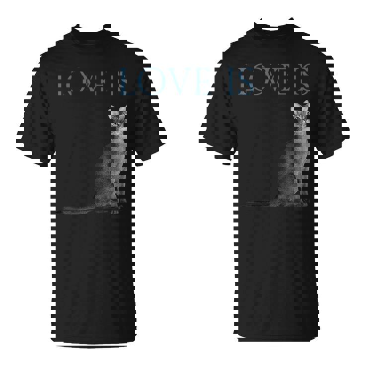 愛はアビシニアンキャット Tシャツ