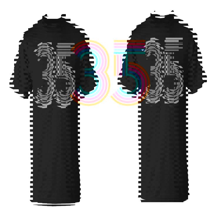 数字 35 35周年 男性 女性 35歳の誕生日 Tシャツ