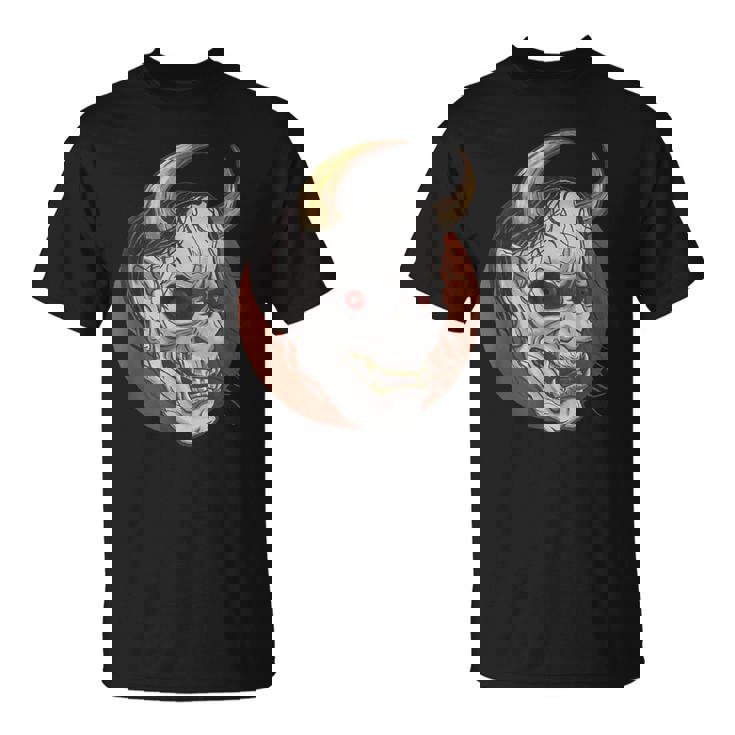 日本の般若マスク 能面 悪魔 鬼 タトゥー 入れ墨 Tシャツ