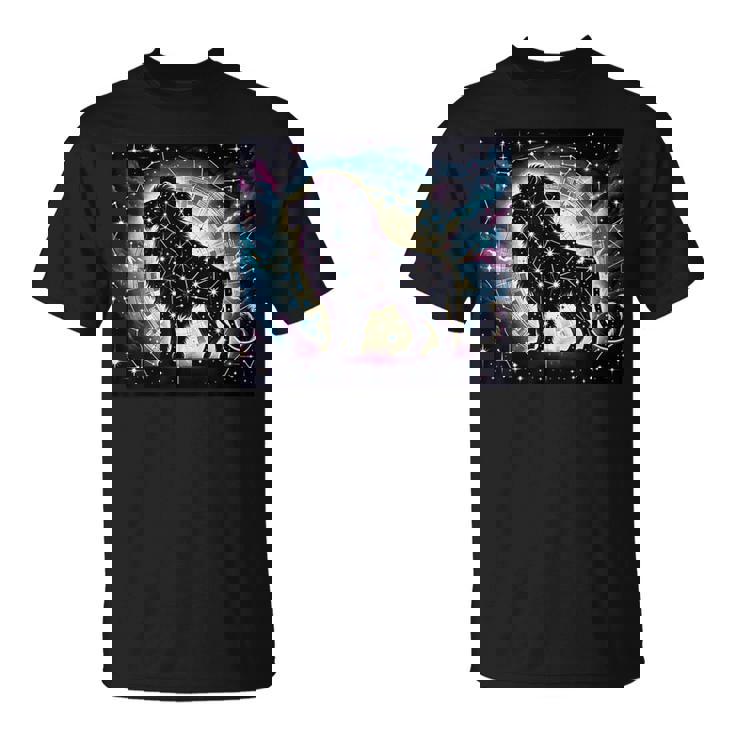 星柄 動物 天体 Tシャツ