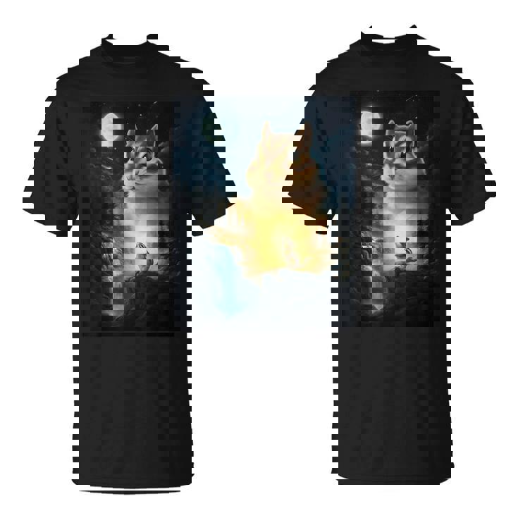 月に吠えるシマリス ヴィンテージ 面白いシマリス Tシャツ