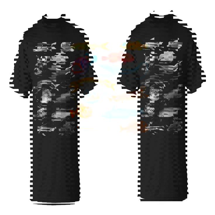 深海魚 海洋生物学・海洋科学教育 Tシャツ