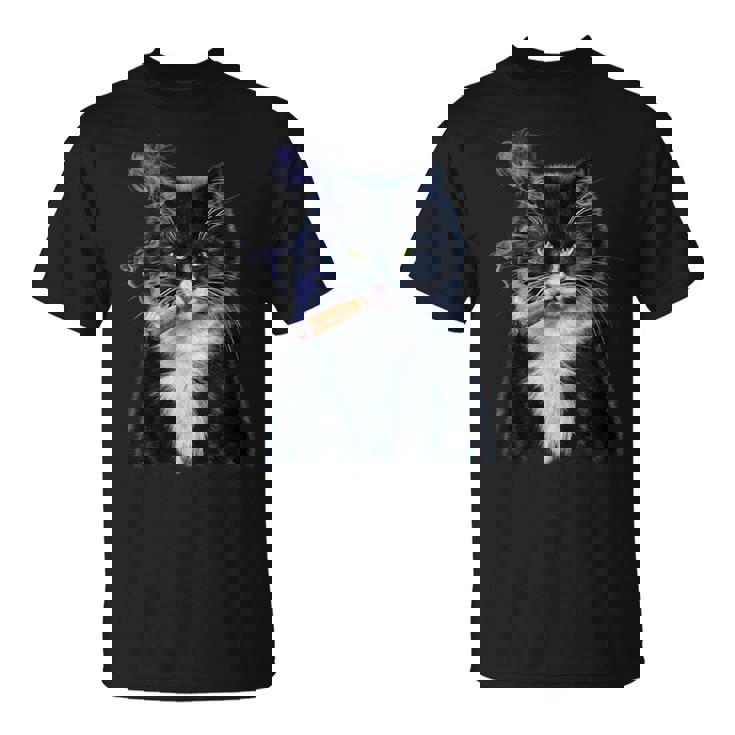 猫 ネコ ボス たばこ ねこ Tシャツ