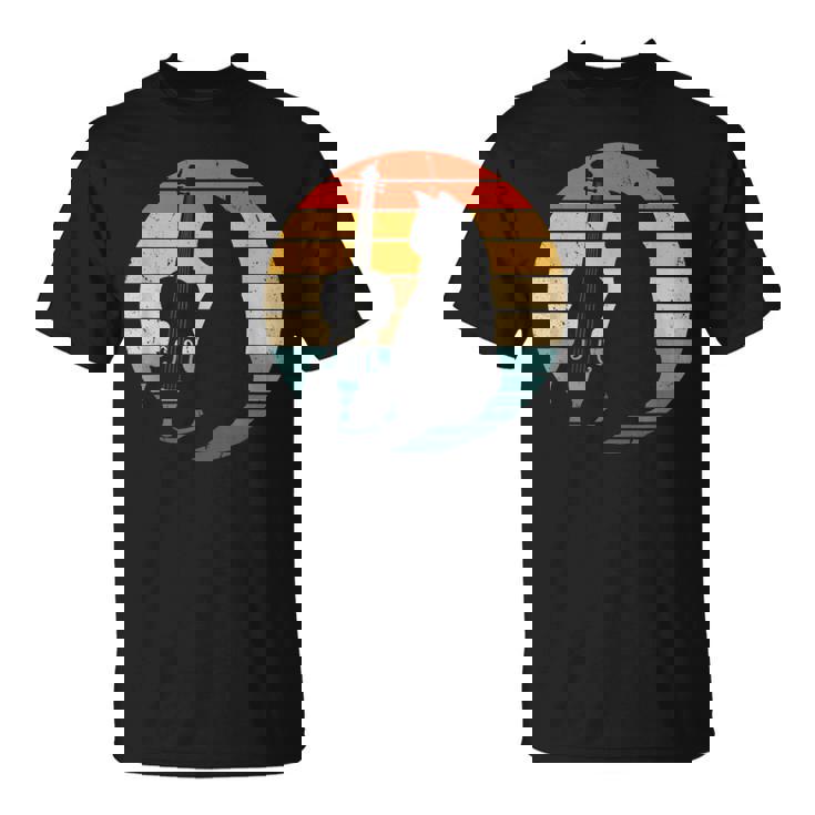 猫とバイオリン 楽器 面白い子猫愛好家 Tシャツ