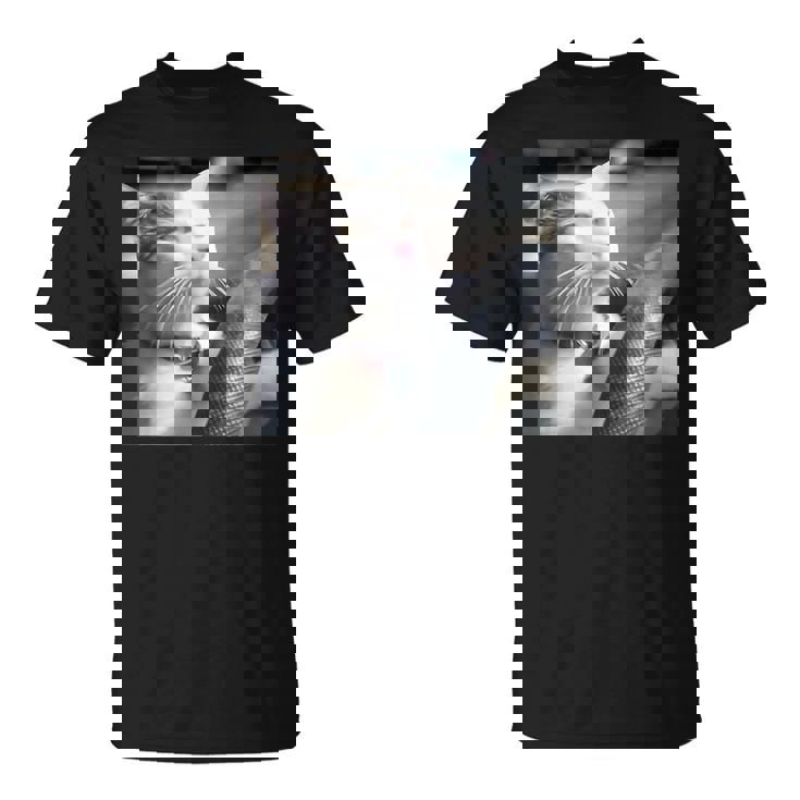 猫のミームtシャツを運転します Tシャツ