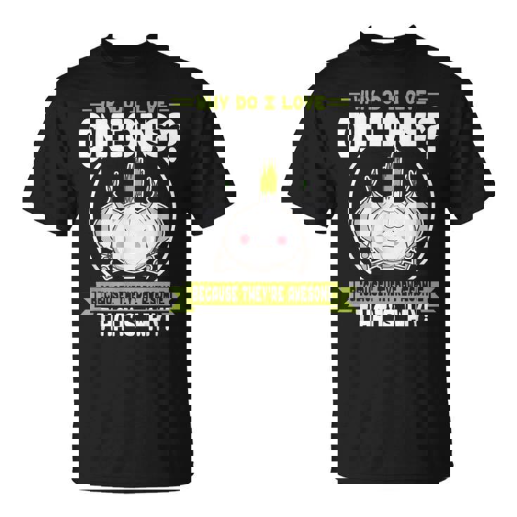 玉ねぎが好きな理由-素晴らしい玉ねぎ Tシャツ