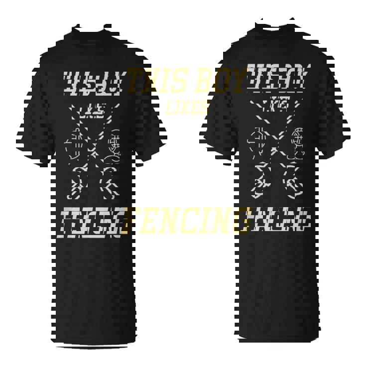 男の子はフェンシングが好き スポーツ 趣味 フェンシング Tシャツ