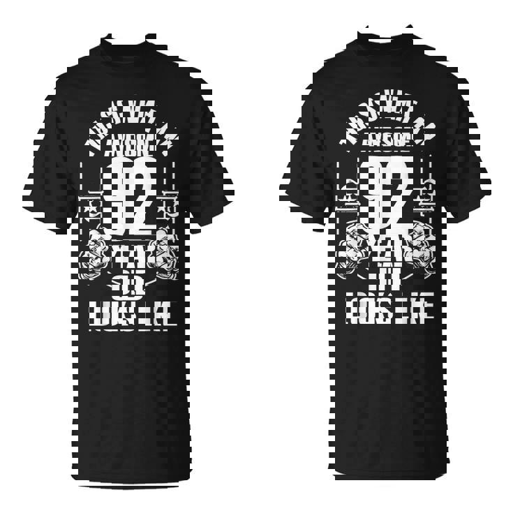 男性、女性、92歳の誕生日への92歳の誕生日プレゼント Tシャツ