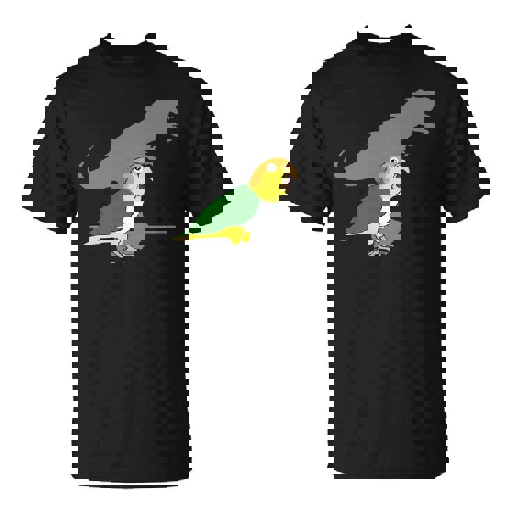 白腹 ケーク T-Rex 鳥ミーム 恐竜オウム 長袖tシャツ Tシャツ