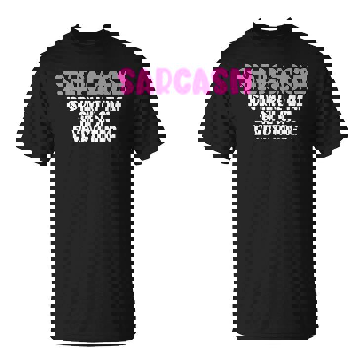 皮肉、何にでもクソをまき散らす面白いユーモア Tシャツ