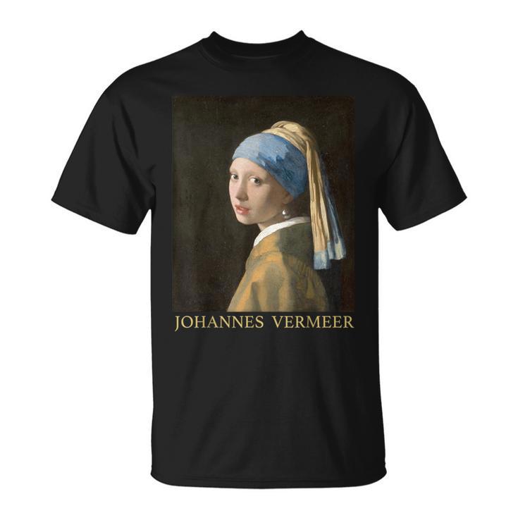 真珠の耳飾りの少女／フェルメール（記名）【世界の名画】Johannesermeer 美術館アート Tシャツ