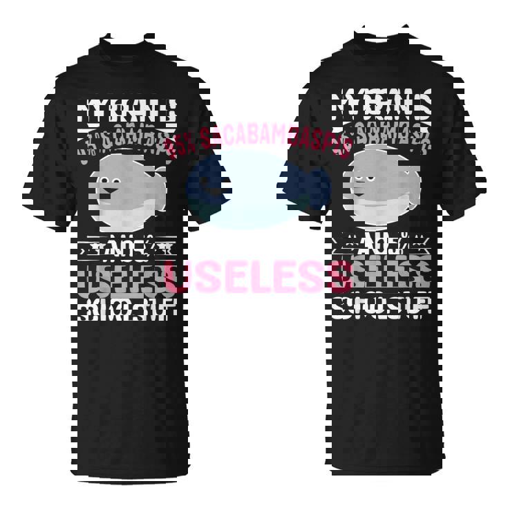 私の脳は95％サカバンバスピスの面白い魚のミーム Tシャツ