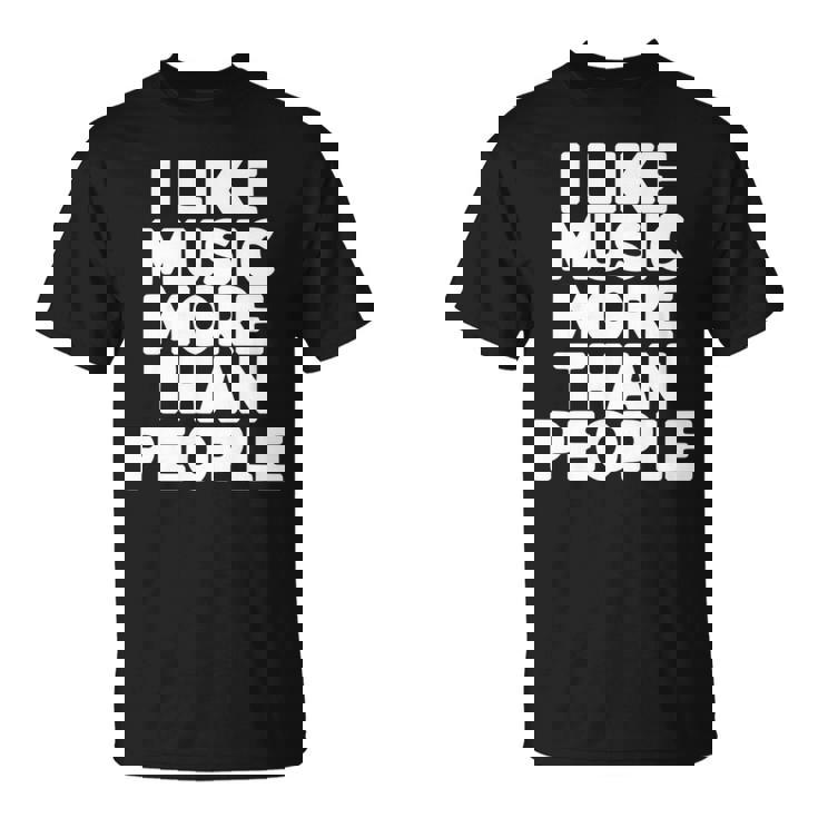 私は人より音楽が好き 長袖tシャツ Tシャツ