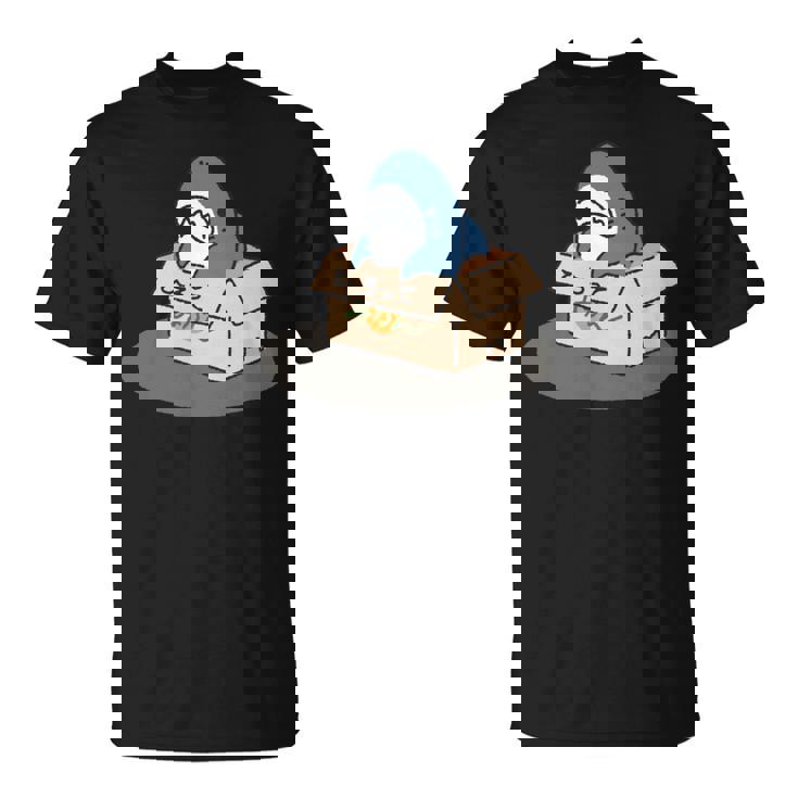 箱入りサメ 長袖tシャツ Tシャツ