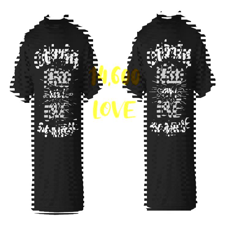 結婚40周年のお祝い 結婚40周年記念 長袖tシャツ Tシャツ