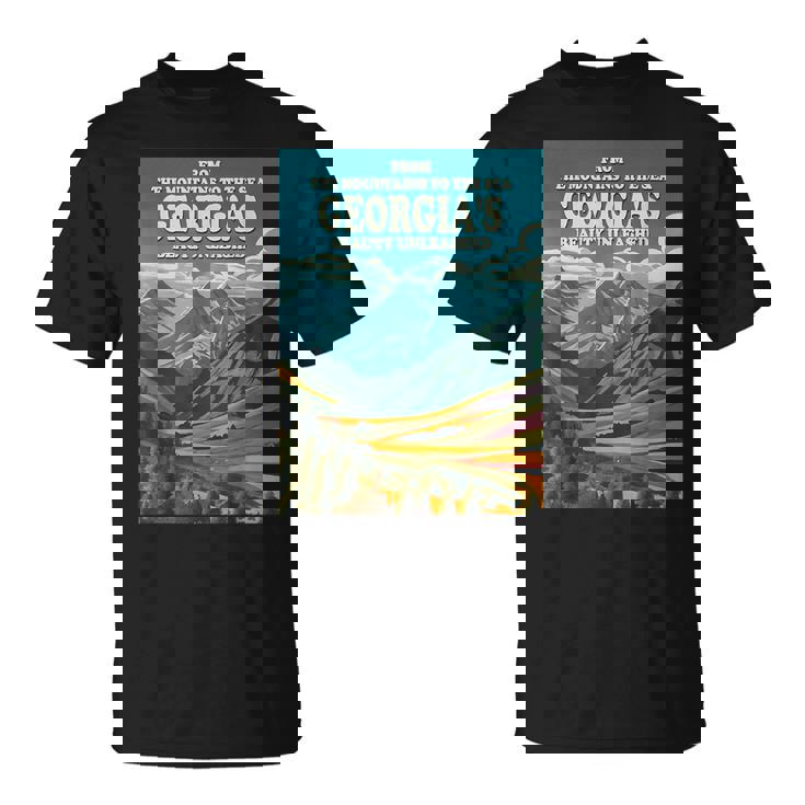 美しいジョージア共和国、グルジア共和国 Tシャツ