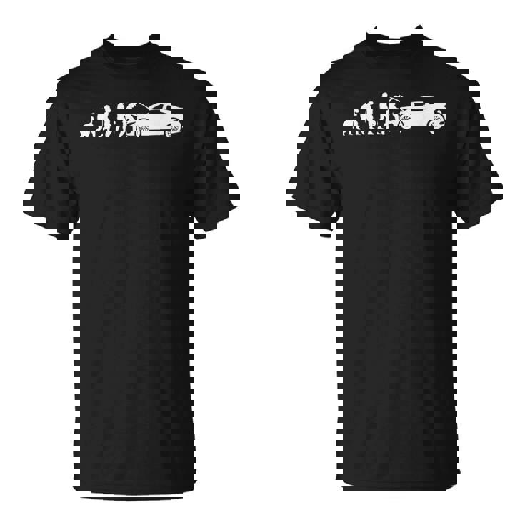 自動車整備士 おもしろ自動車工房 メカニック進化 Tシャツ