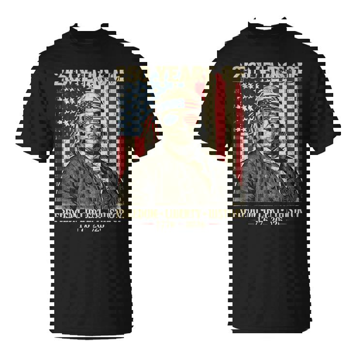 自由の250年 自由の歴史 創設父 レトロ 長袖tシャツ Tシャツ