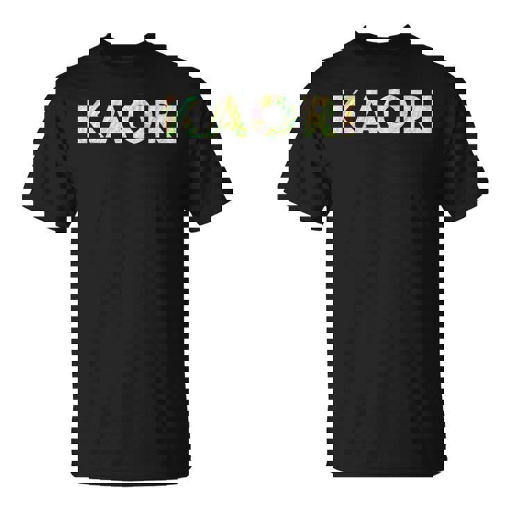 色鉛筆ネームデザインKaori 長袖tシャツ Tシャツ