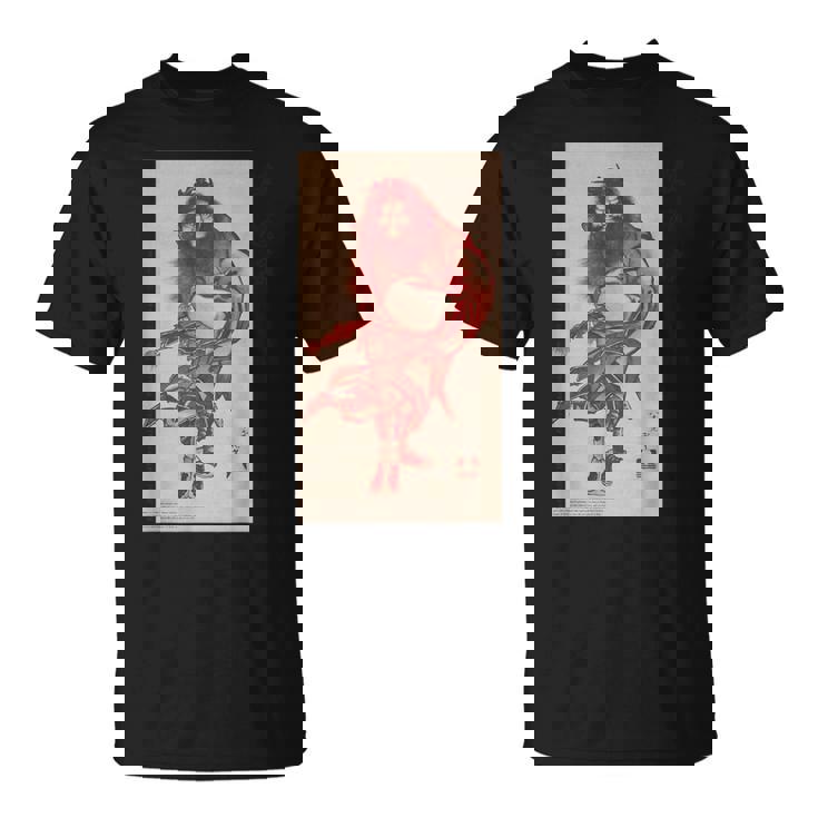 葛飾北斎 「朱描き鍾馗・朱鍾馗・赤鍾馗」 Tシャツ