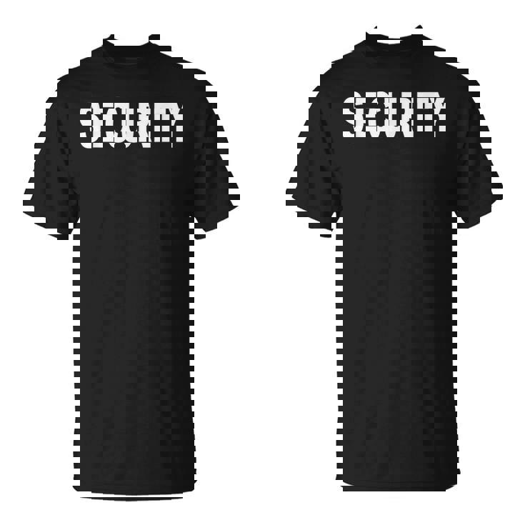 バックプリント 警備員 イベントオフィサー コスチューム 防犯 Tシャツ