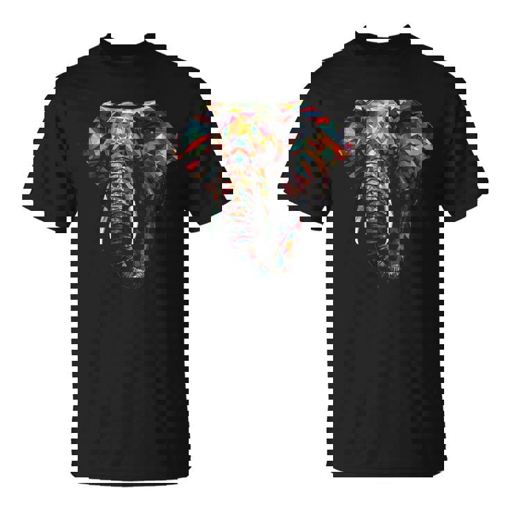 象 多角形 アートワーク Tシャツ