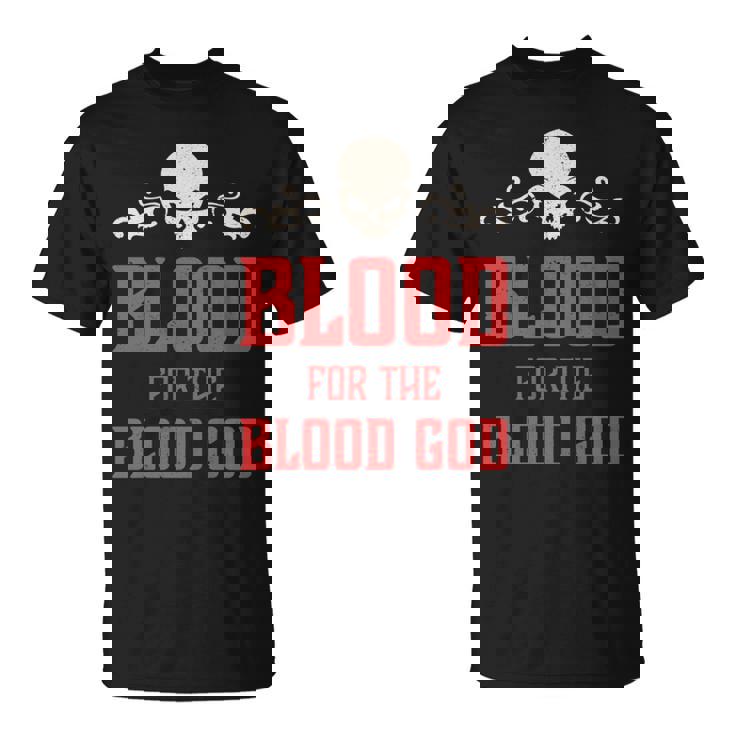 邪悪な頭蓋骨の血 血神 地獄の魔王 長袖tシャツ Tシャツ