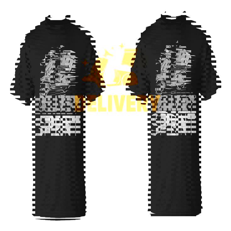 配達 スプリント 配達員 パッケージ 配達 Tシャツ